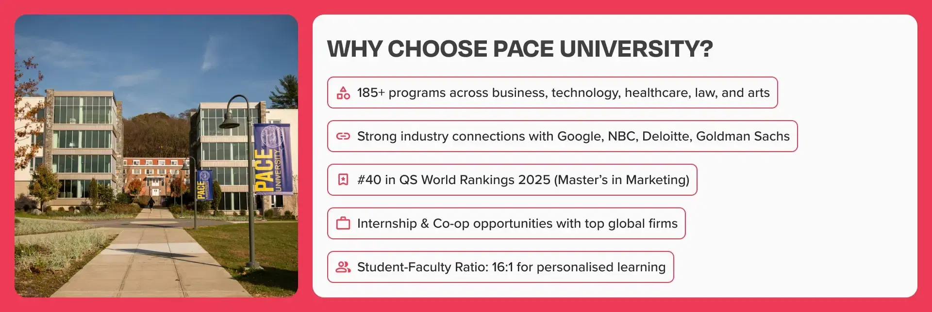 Pace University Courses Fees, Duration, Eligibility, and More! Amber